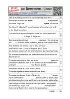 Vorschau - Arbeitsblätter - Der Beethoven Check - das AB zur Doku - Seite 1
