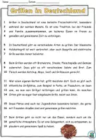 Vorschau - Arbeitsblätter - Sachtext "Grillen in Deutschland" mit Aufgaben - DaZ / DaF / Deutsch - Seite 1