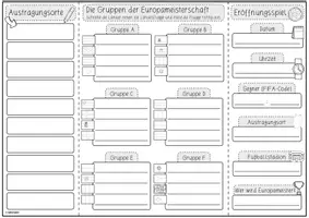 Vorschau - Arbeitsblätter - Mini-Lapbook Fußball EM 2024 | Europameisterschaft - Seite 1