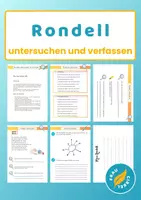 Vorschau - Arbeitsblätter - Das Rondell - Gedichte untersuchen und schreiben - Deckblatt