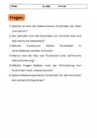 Vorschau - Arbeitsblätter - Pyramiden: Monumente der antiken Baukunst: 6 Fragen zum Text - Seite 2