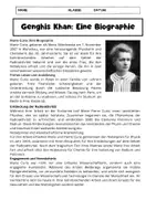 Vorschau - Arbeitsblätter - Marie Curie: Eine Biographie + 6 Fragen - Seite 1