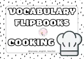 Vista previa - Manualidades / Dibujos para colorear - COOKING ACTIONS AND UTENSILS FLIPBOOKS - página 1