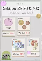 Vorschau - Spiele - Geld - Spiel "Ich habe... Wer hat?" (Euro und Cent im ZR 20 / 100) - Deckblatt
