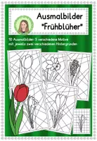 Vorschau - Mal- und Bastelvorlagen - Materialpaket Ausmalbilder „Jahreszeiten und Feste“, Malvorlagen - Seite 1