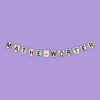 Vorschau - Präsentationen/Tafelbilder - Wimpelkette - Mathe-Wörter (Kl. 1-4) - Deckblatt