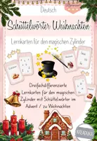 Vorschau - Spiele - Schüttelwörter Weihnachten - Lernkarten z.B. für magischer Zylinder - Deckblatt