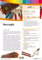 anteprima - Audio - Hava nagila - Accompagnamento di canzoni con strumenti Orff - Pagina di copertina