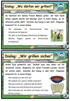 Vorschau - Aufgabenkarten - Dialoge verfassen und führen "Wir grillen" DaZ / DaF / Deutsch - Seite 2