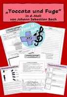 Vorschau - Arbeitsblätter - Toccata und Fuge von Johann Sebastian Bach - Filmische Umsetzung - Deckblatt