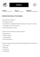 Vorschau - Arbeitsblätter - Migration Einwanderung Multiple Choice - Deckblatt