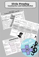 Vorschau - Arbeitsblätter - Elvis Presley - Lesekartei und Faltheftchen - Seite 1