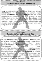 Vorschau - Arbeitsblätter - Elvis Presley - Lesekartei und Faltheftchen - Seite 3