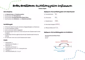 Vorschau - Stundenentwürfe - Redox-Reaktionen: Bestimmung von Oxidationszahlen - Seite 1