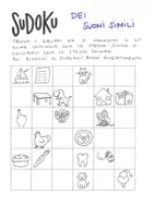 anteprima - Giochi - Sudoku delle sillabe iniziali e del suono iniziale - Pagina 1