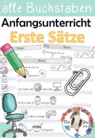 Vorschau - Arbeitsblätter - Erste Sätze schreiben - Alle Buchstaben - vom Wort zum Satz - Deckblatt