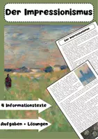 Vorschau - Arbeitsblätter - Impressionismus Materialpaket: Kunst, Künstler, Film & Musik - Seite 1