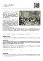 Vorschau - Arbeitsblätter - Der deutsche Bund - Infotext und Übungen - Deckblatt