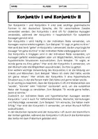 Vorschau - Text - Konjunktiv I und Konjunktiv II Fragen zum Text - Seite 1