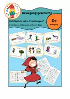 Vorschau - Bildkarten - Bewegungsgeschichte / Yogageschichte_Rotkäppchen - Deckblatt