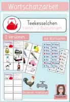 Vorschau - Arbeitsblätter - Teekesselchen Kartei und Arbeitsblatt - Deckblatt