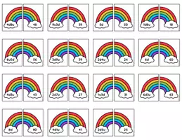Aperçu - Cartes / Images - Arc en ciel de numération - Page de couverture