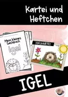 Vorschau - Stationenlernen - Igel Paket (Kartei und Heftchen; Wissenskarten- ideal für die Kinder zur Gestaltung von Plakaten) - Deckblatt