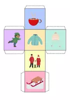 Vorschau - Spiele - Winter DIY Würfel zum selbst basteln - 3. Klasse - DaZ/DaF - Seite 3
