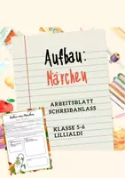 Vorschau - Arbeitsblätter - Märchen: Aufbau und Spannungsbogen - Deckblatt