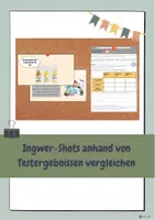 Vorschau - Arbeitsblätter - Materialpaket: Ingwer-Shot - Qualitätsmerkmale untersuchen - Testergebnisse vergleichen - Seite 1