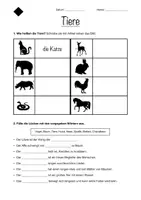 Vorschau - Arbeitsblätter - DaZ: Tiere Rätsel (2 doppelseitige Versionen) - Seite 3
