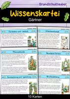 Vorschau - Stationenlernen - Gärtner - Wissenskartei - Berufe - Deckblatt