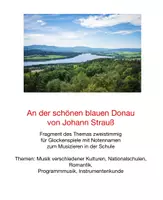 Vorschau - Anderer Materialtyp - An der schönen blauen Donau Glockenspiel zweistimmig - Deckblatt