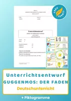 Vorschau - Stundenentwürfe - Unterrichtsentwurf Handlungs- und produktionsorientierter Umgang Gedicht - Der Faden - Deckblatt