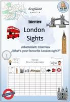 Vorschau - Arbeitsblätter - Interview: "What's your favourite London sight?" - Deckblatt