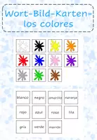 Vorschau - Spiele - Wort-Bild-Karten für Spiele - los colores - Deckblatt