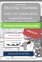 Vorschau - Fördermaterial/Inklusion - DaF / DaZ Englisch: Fehlerteufel Apache207 Spezial Lesekarten Großschreibung - Seite 1