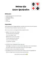 Vorschau - Spiele - Gratis Vorlage für kleine Spielkarten - Deckblatt