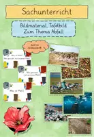 Vorschau - Fördermaterial/Inklusion - Tafelbild mit Einheitsfrage + Bildmaterial: Abfall in der Umwelt - Deckblatt