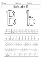Vorschau - Arbeitsblätter - Buchstabeneinführung B: B/b schreiben lernen - Seite 3