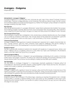 Aperçu - Feuilles d'exercices - Avengers - Endgame (fiches de travail en anglais sur le film) - Page de couverture