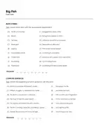 Aperçu - Feuilles d'exercices - Big Fish (fiches de travail en anglais sur le film) - Page 1