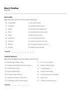 Aperçu - Feuilles d'exercices - Black Panther (fiches de travail en anglais sur le film) - Page 1