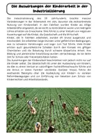 Vorschau - Arbeitsblätter - Kinderarbeit in der Industrialisierung - Jugendschutz - Seite 1