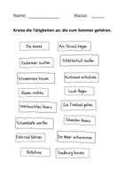 Vorschau - Arbeitsblätter - Der Sommer - 2. Klasse - Sachunterricht - Seite 2