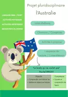 Aperçu - Préparation de séance / Séance complète - Projet pluridisciplinaire sur l'Australie - Page de couverture