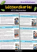 Vorschau - Stationenlernen - KFZ-Mechaniker - Wissenskartei - Berufe - Deckblatt