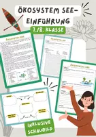Vorschau - Arbeitsblätter - Ökosystem See- Einführung | Unterrichtsreihe "Ökosystem See", 8. Klasse Biologie - Deckblatt