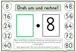 Vorschau - Unterrichtsreihen - Dreh um und rechne! Einmaleins von 8 - Seite 1