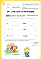 Vorschau - Arbeitsblätter - Französische Verben auf -er: Erklärung und Übungen - Seite 1